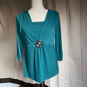 (201-1)  AB studio women top blouse size M